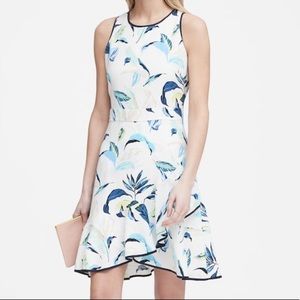 Banana Republic Floral Ruffle Wrap Dress Size 10